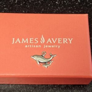 James Avery Silver Dolphin and baby Charm